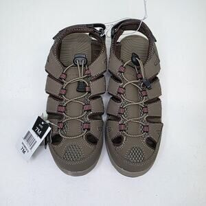 Eddie Bauer Women's Brown Blakely Bump Toe Sandals Sz 7M Hiking Walking Outdoor